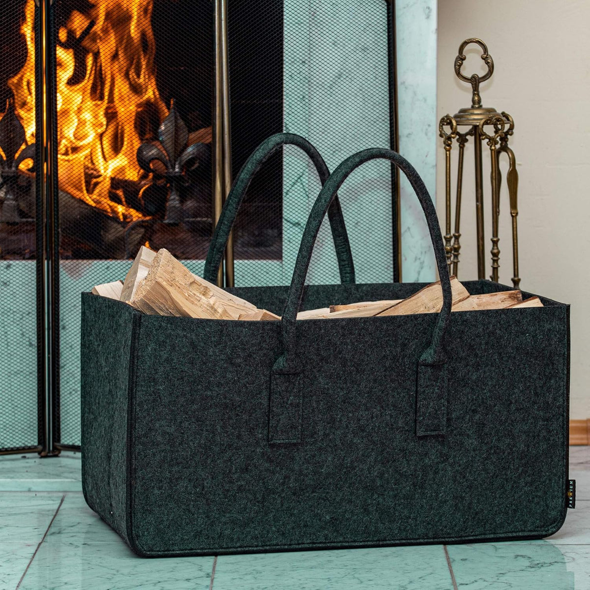 2er-Set Allzweck Filztaschen XL mit Tragegriffen – Aufbewahrung im Doppelpack (61 cm)