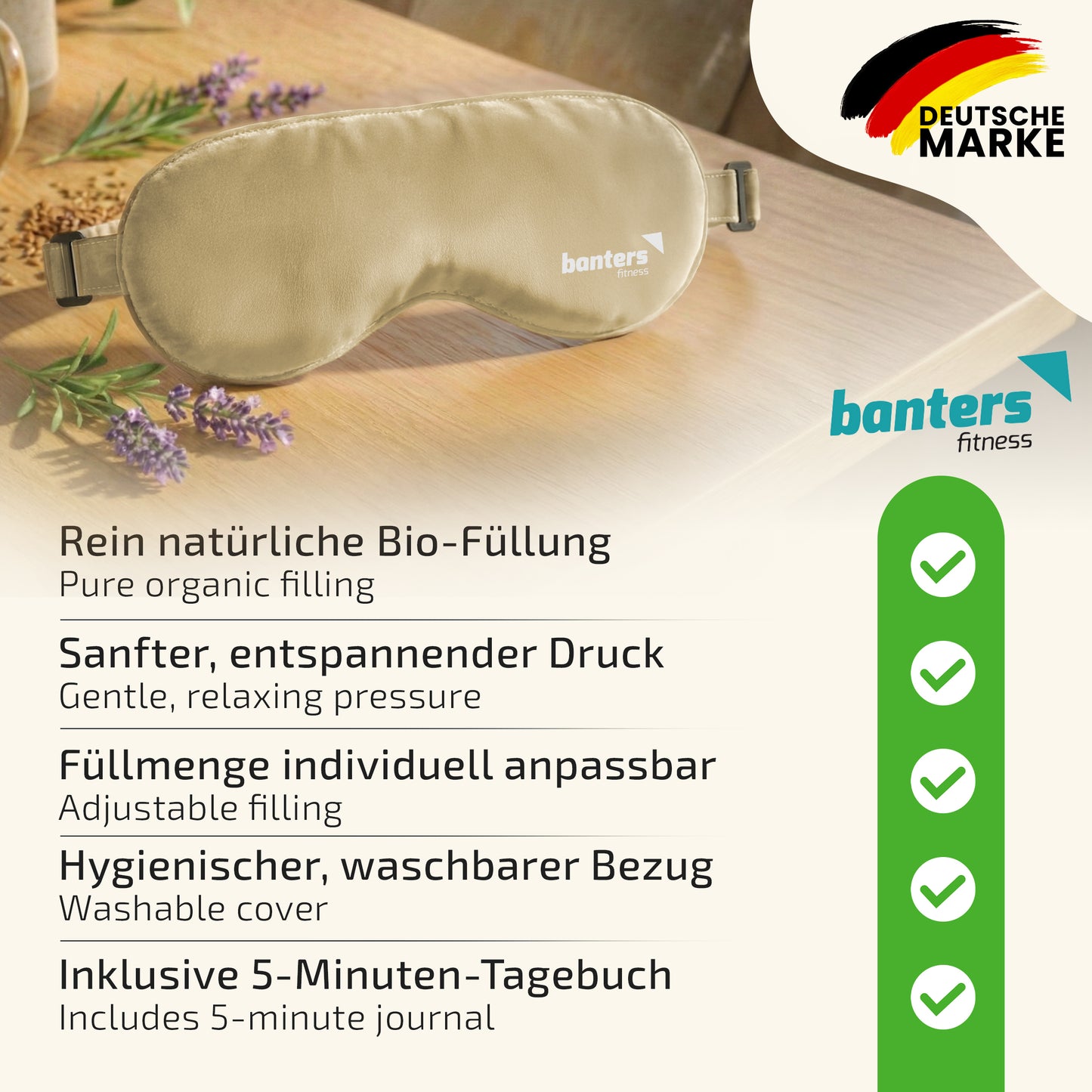 Augenkissen für Entspannung – beruhigendes Kissen für Augen & Gesicht