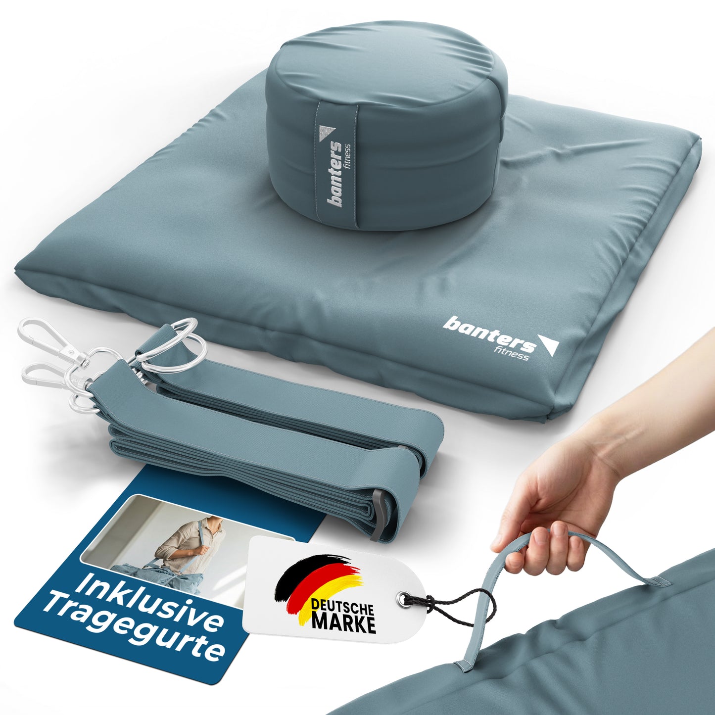 Yoga- & Meditationskissen-Set – komplettes Sitzset für Yoga & Meditation