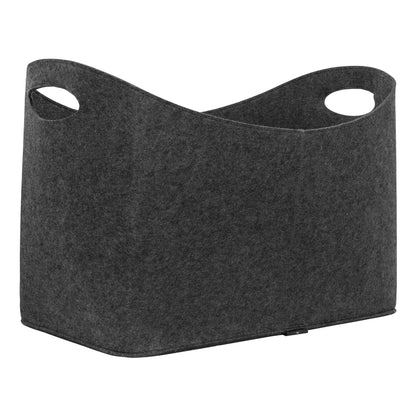 Kaminholztasche aus Filz – robuste Holztasche im ovalen Design (54 cm)