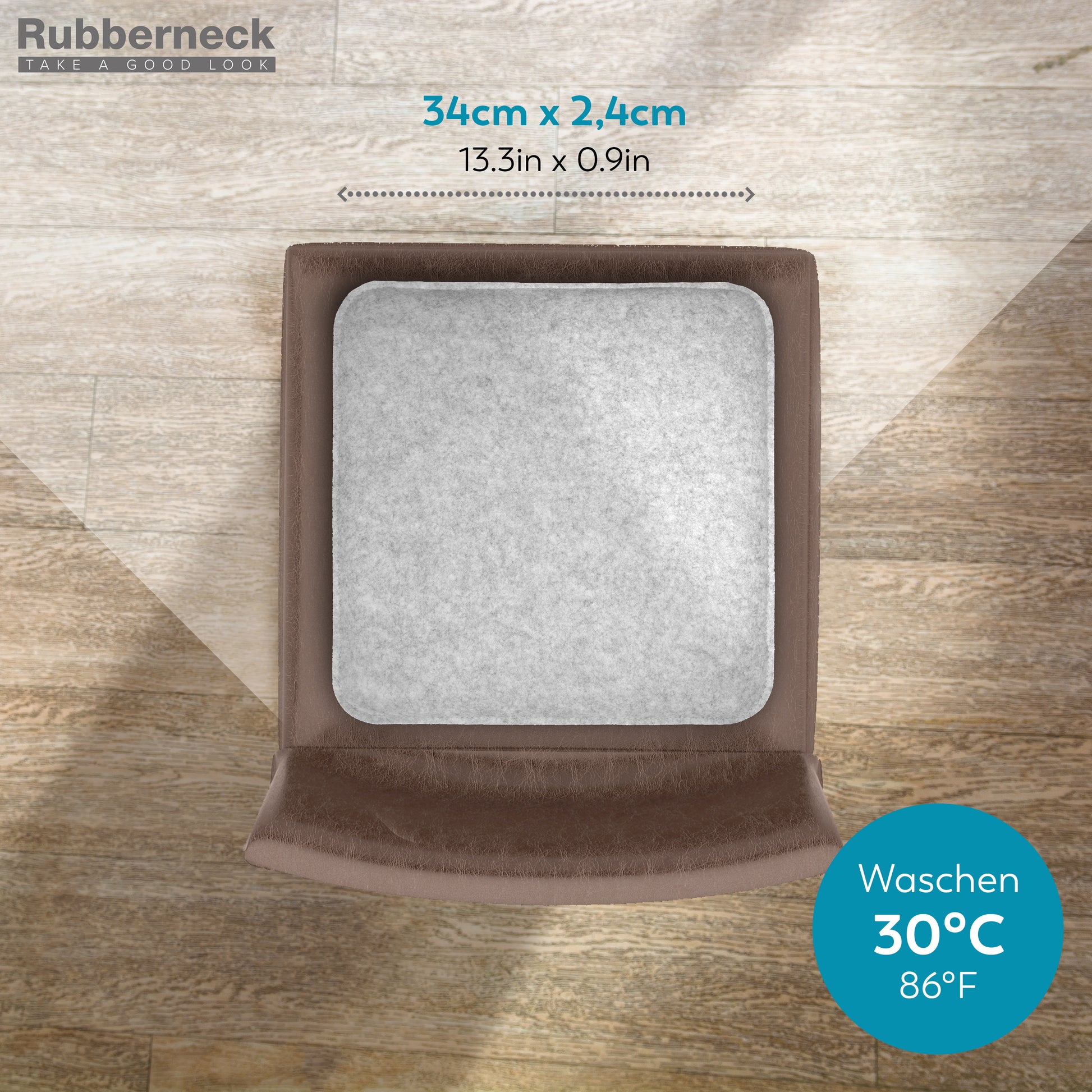 Filz Sitzkissen eckig (4er-Set) – weiche Sitzauflagen 35 × 35 cm