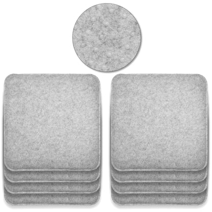 Filz Sitzkissen eckig (8er-Set) – weiche Sitzauflagen 35 × 35 cm