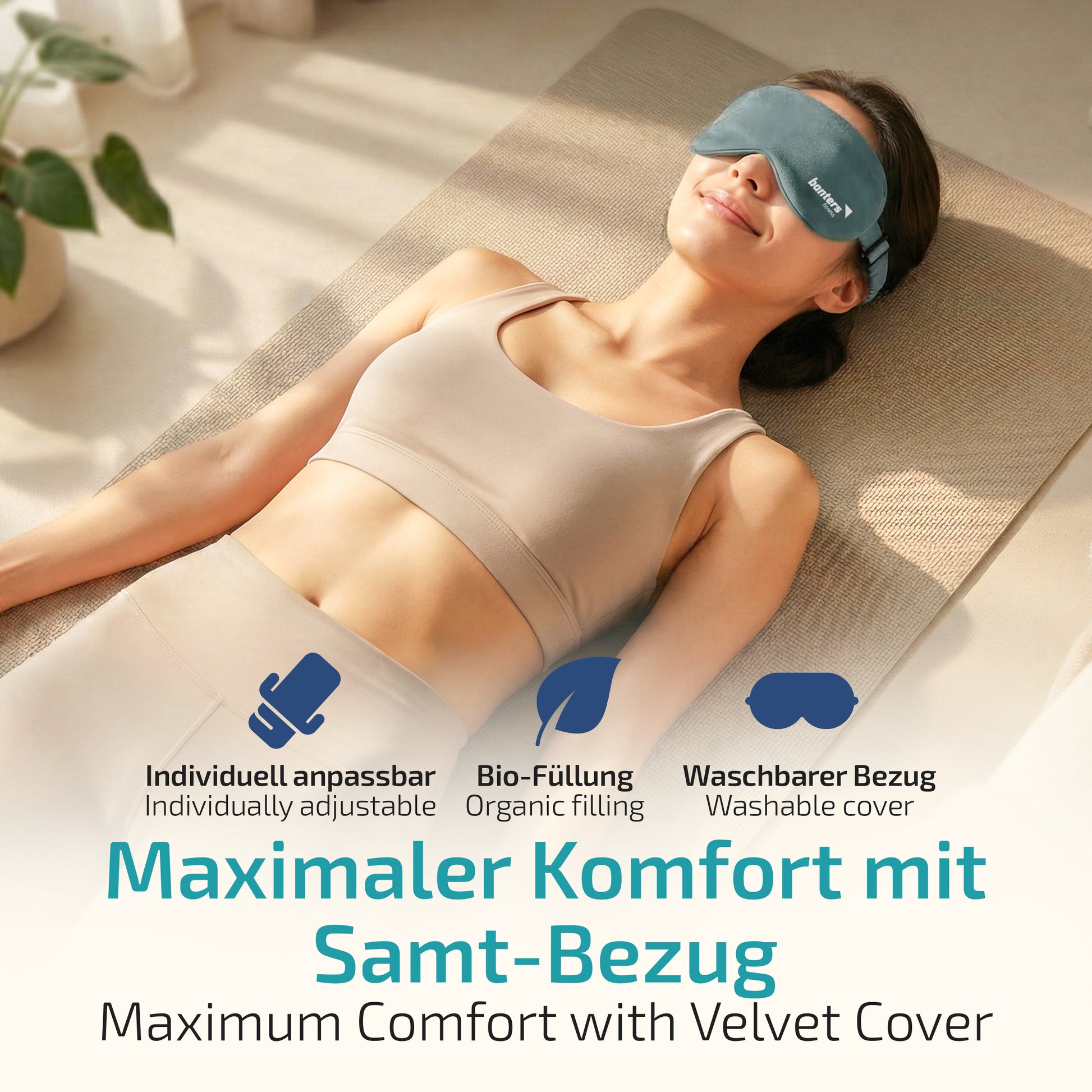 Augenkissen für Entspannung – beruhigendes Kissen für Augen & Gesicht