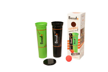 Bassalo Cupball 2er Starter-Set – Outdoor-Wurfspiel mit 2 Bechern, Ball & Box