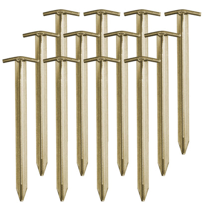 Camp Air Zeltheringe 12er-Set – robuste T-Profil Erdnägel aus Stahl