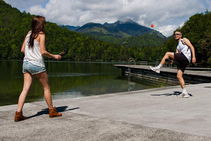 Bassalo Cupball 4er Familien-Set – Outdoor-Wurfspiel für bis zu 4 Spieler