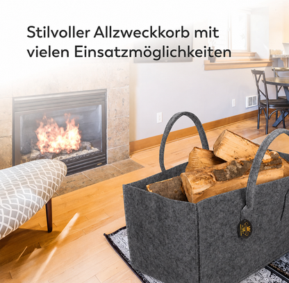 2er-Set Allzweck Filztaschen M mit Tragegriffen – Doppelpack (50 cm)