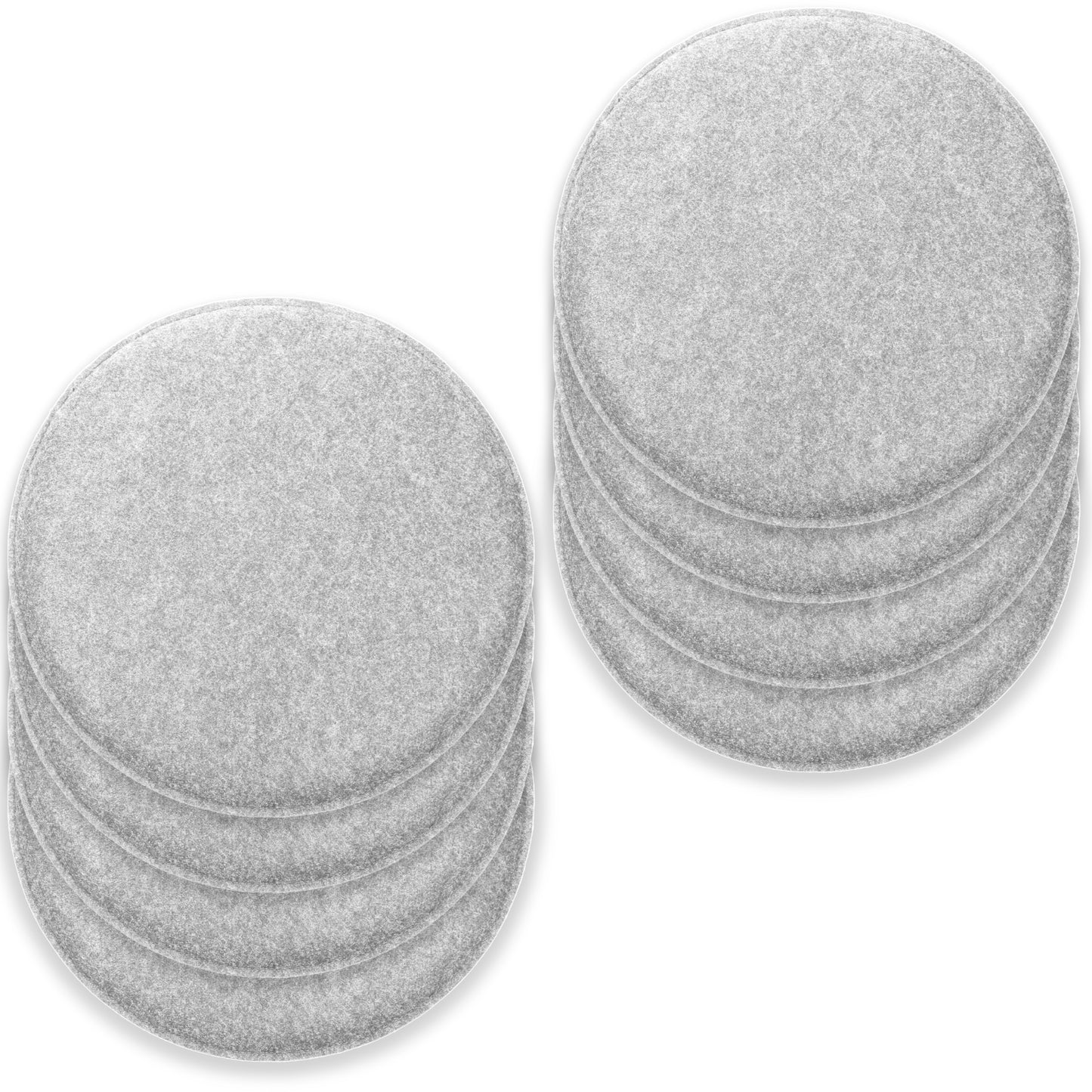 Filz Sitzkissen rund (8er-Set) – weiche Sitzauflagen Ø 35 cm