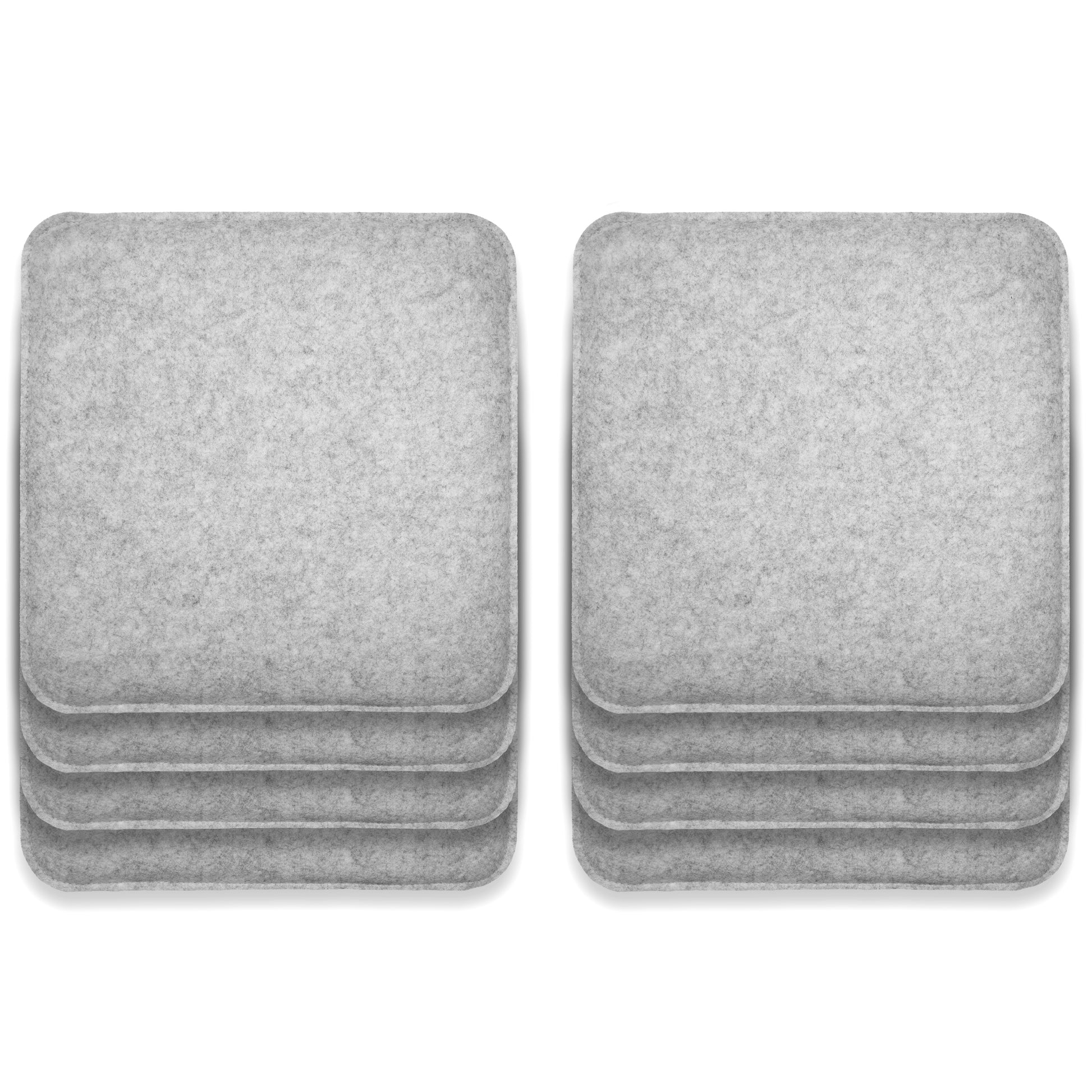 Filz Sitzkissen eckig (8er-Set) – weiche Sitzauflagen 35 × 35 cm