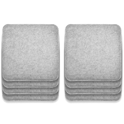 Filz Sitzkissen eckig (8er-Set) – weiche Sitzauflagen 35 × 35 cm
