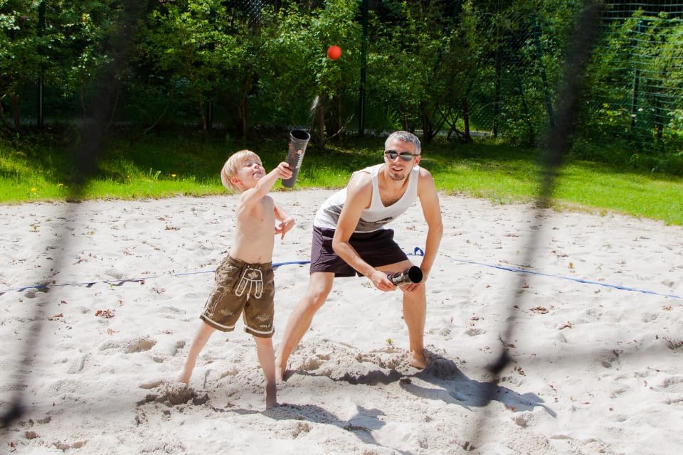 Bassalo Cupball 4er Familien-Set – Outdoor-Wurfspiel für bis zu 4 Spieler