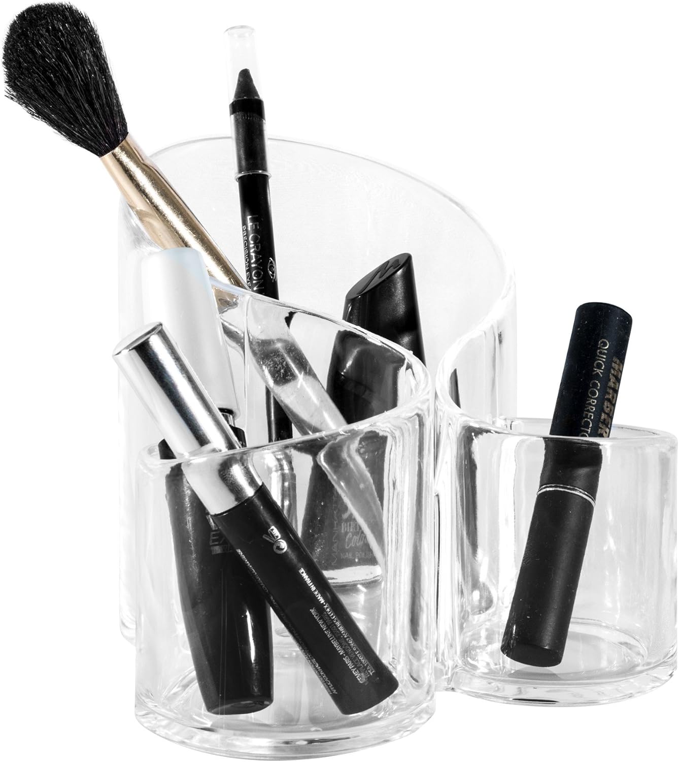 Solly's Kosmetik-Organizer SUSANN – kompakte transparente Aufbewahrung (14 cm)