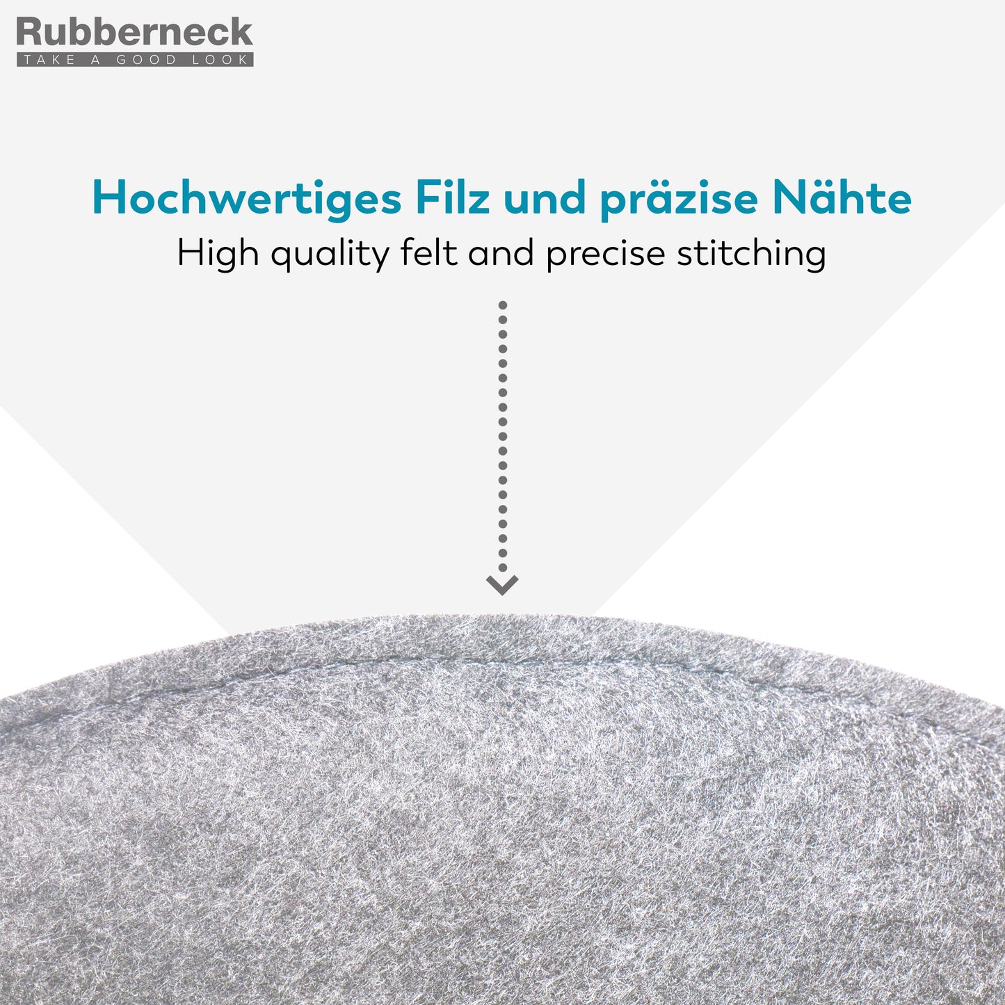 Filz Sitzkissen rund (4er-Set) – weiche Sitzauflagen Ø 35 cm