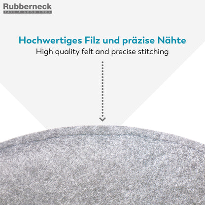 Filz Sitzkissen rund (4er-Set) – weiche Sitzauflagen Ø 35 cm