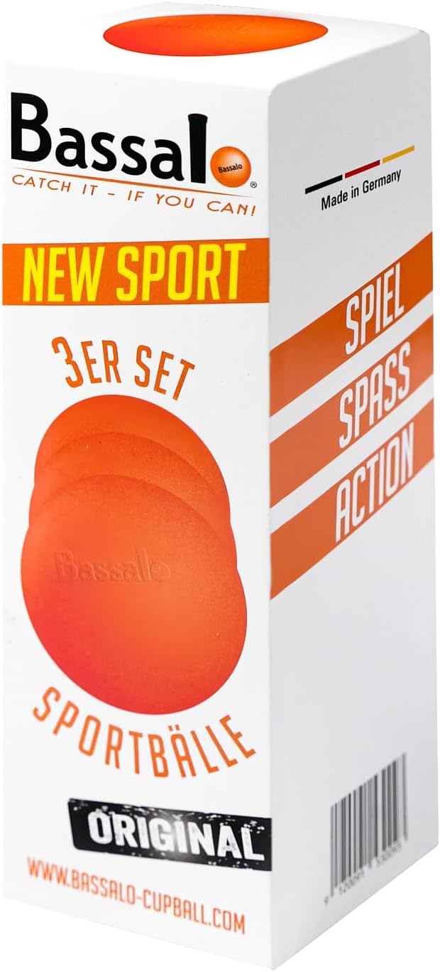 Bassalo Cupball Ersatzbälle – 3er-Set Spielbälle im Karton