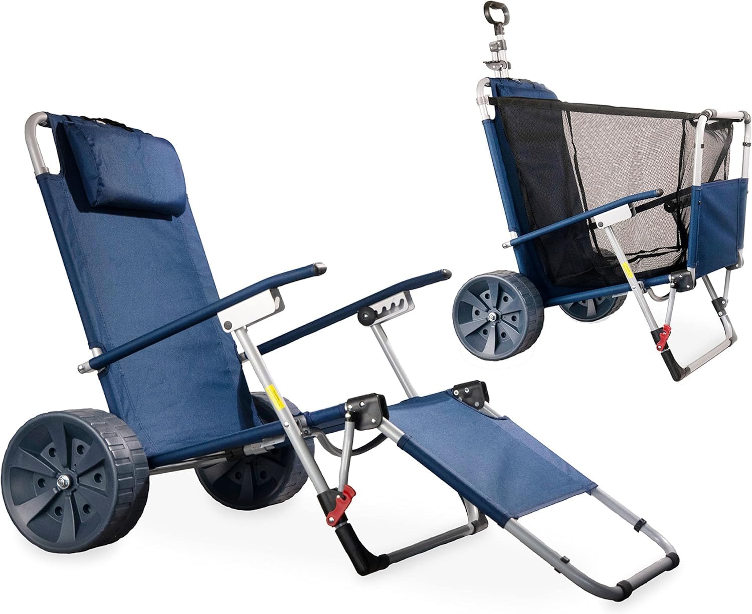Camp Air 2-in-1 Transportwagen & Strandliege – faltbarer Bollerwagen mit Liegefunktion