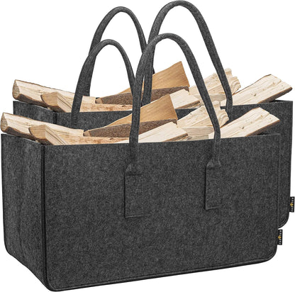 2er-Set Allzweck Filztaschen XL mit Tragegriffen – Aufbewahrung im Doppelpack (61 cm)