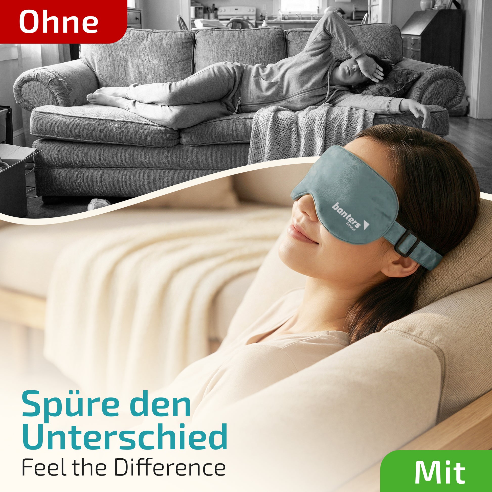 Augenkissen für Entspannung – beruhigendes Kissen für Augen & Gesicht