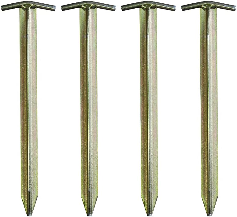 Camp Air Zeltheringe 4er-Set – robuste T-Profil Erdnägel aus Stahl