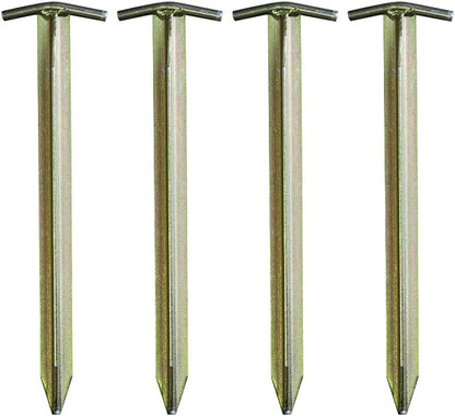 Camp Air Zeltheringe 4er-Set – robuste T-Profil Erdnägel aus Stahl