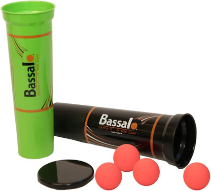 Bassalo Cupball 2er Starter-Set Plus – Wurfspiel mit 2 Bechern, 4 Bällen & Box