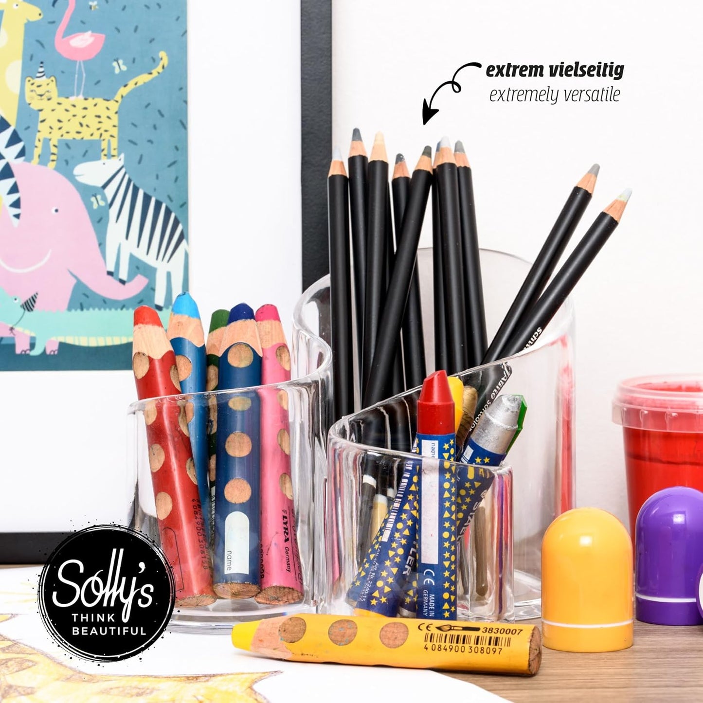 Solly's Kosmetik-Organizer SUSANN – kompakte transparente Aufbewahrung (14 cm)