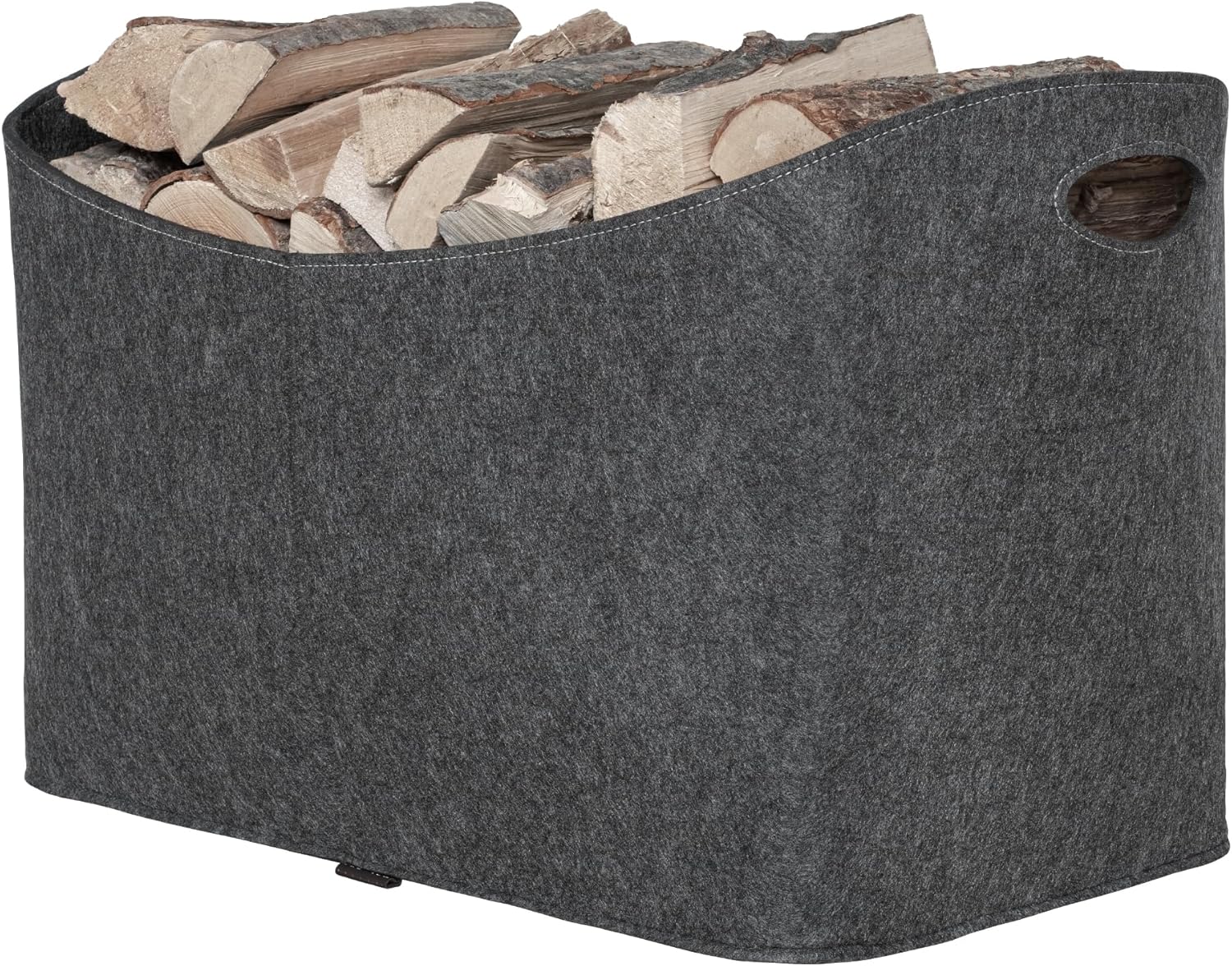 Kaminholztasche XXL aus Filz – robuste Holztasche zum Tragen von Kaminholz (63 cm)