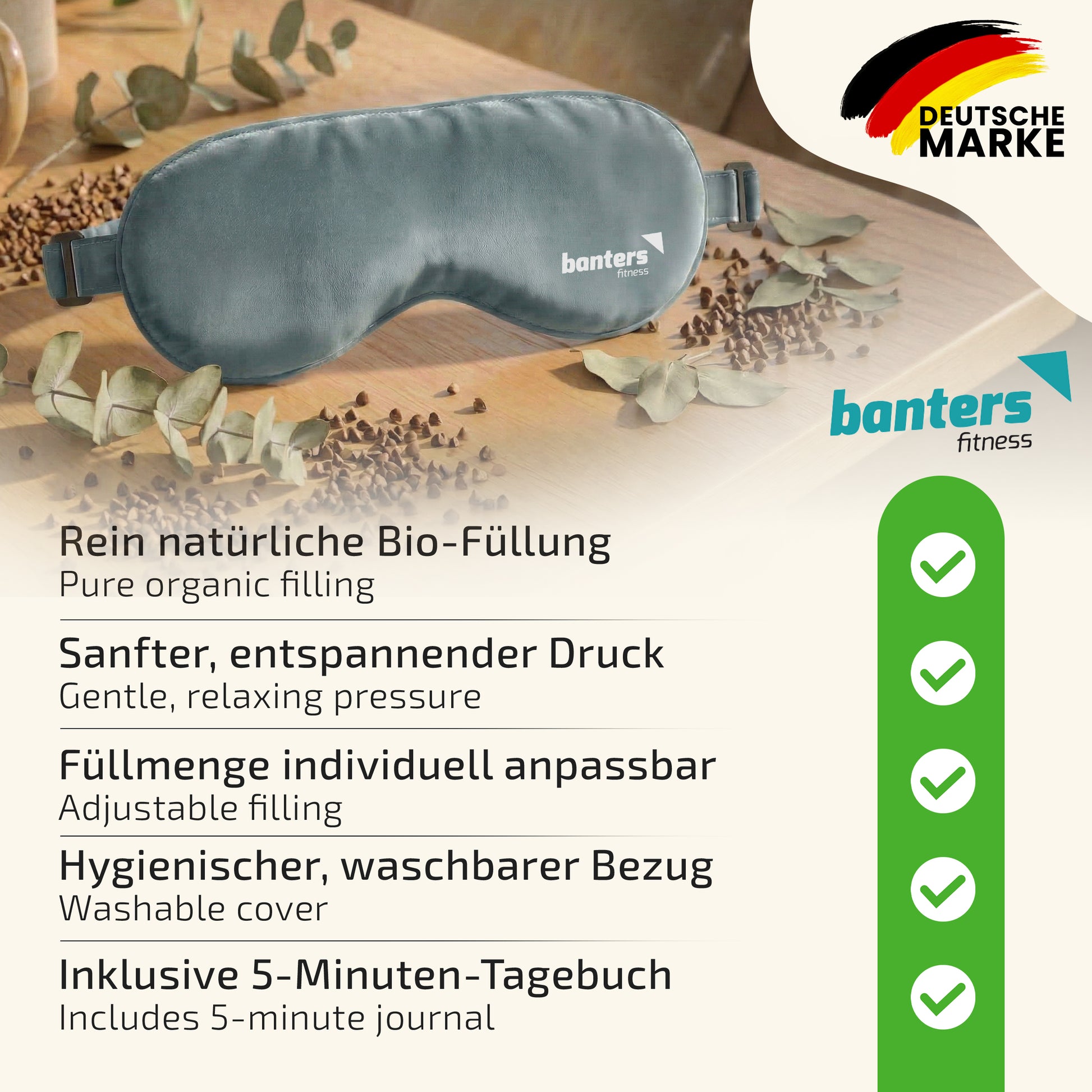 Augenkissen für Entspannung – beruhigendes Kissen für Augen & Gesicht