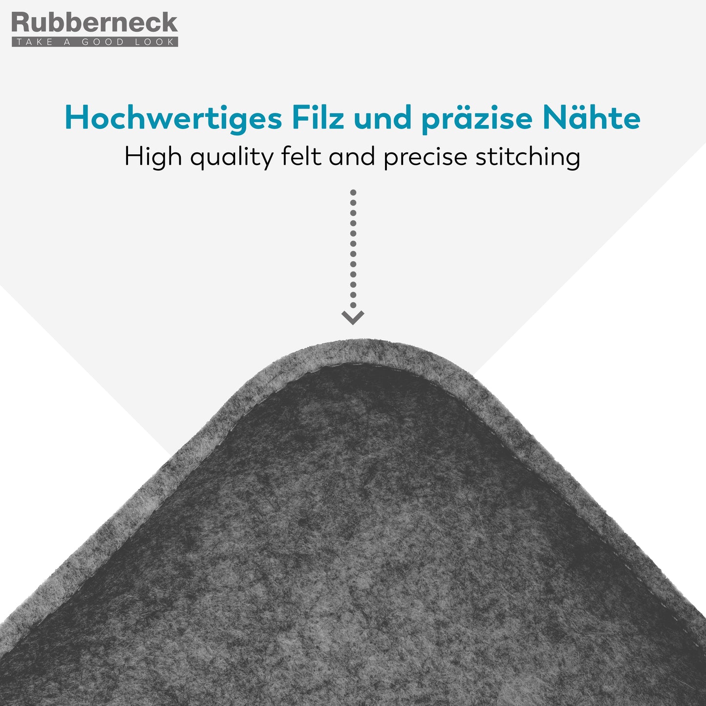 Filz Sitzkissen eckig (4er-Set) – weiche Sitzauflagen 35 × 35 cm