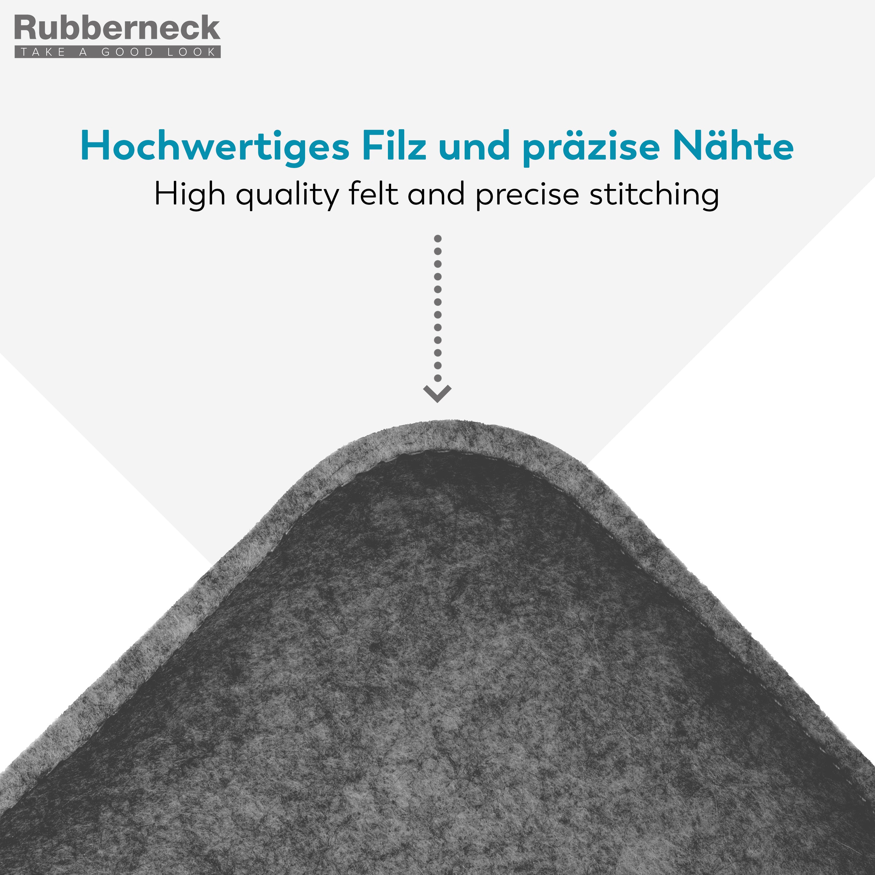 Filz Sitzkissen eckig (4er-Set) – weiche Sitzauflagen 35 × 35 cm
