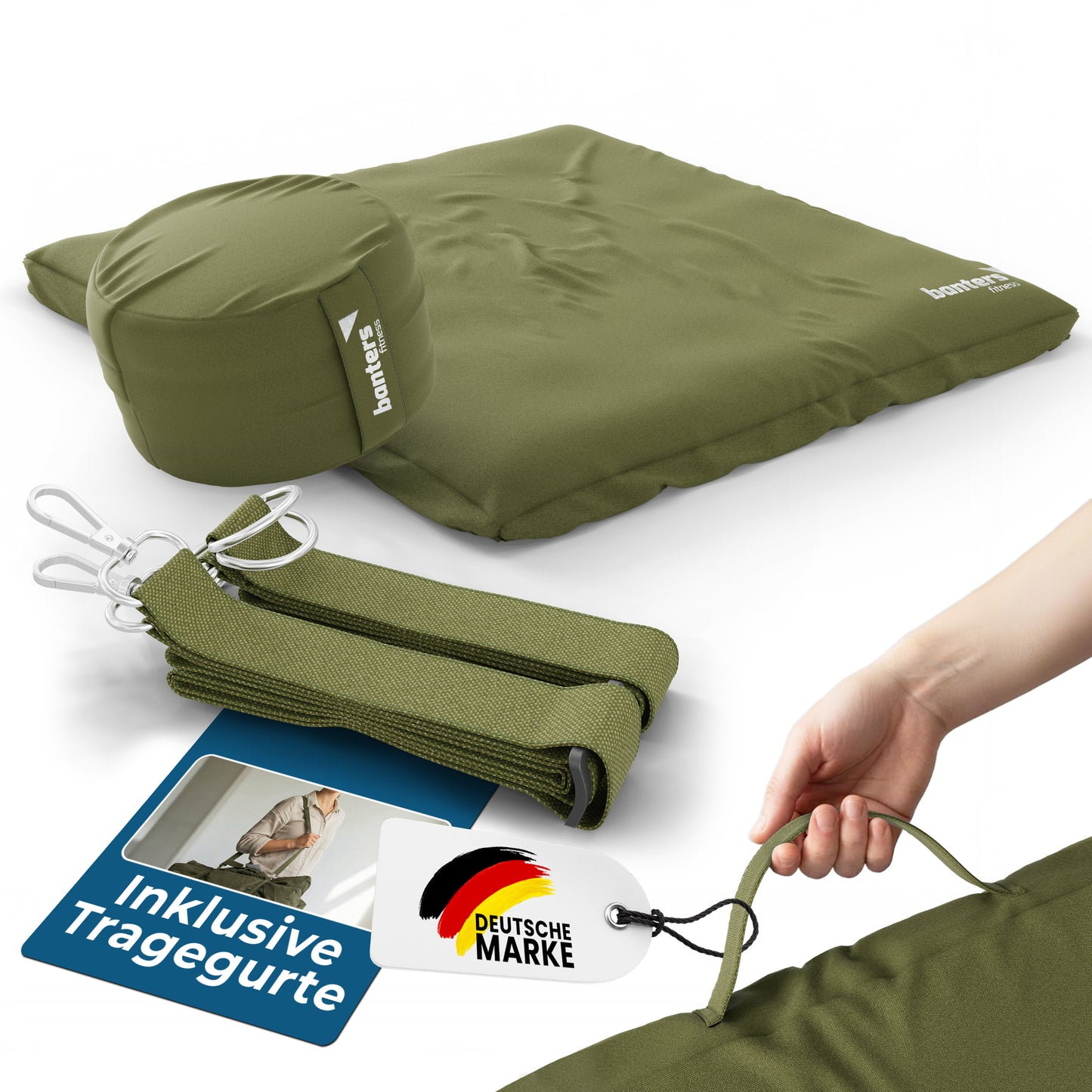 Yoga- & Meditationskissen-Set – komplettes Sitzset für Yoga & Meditation