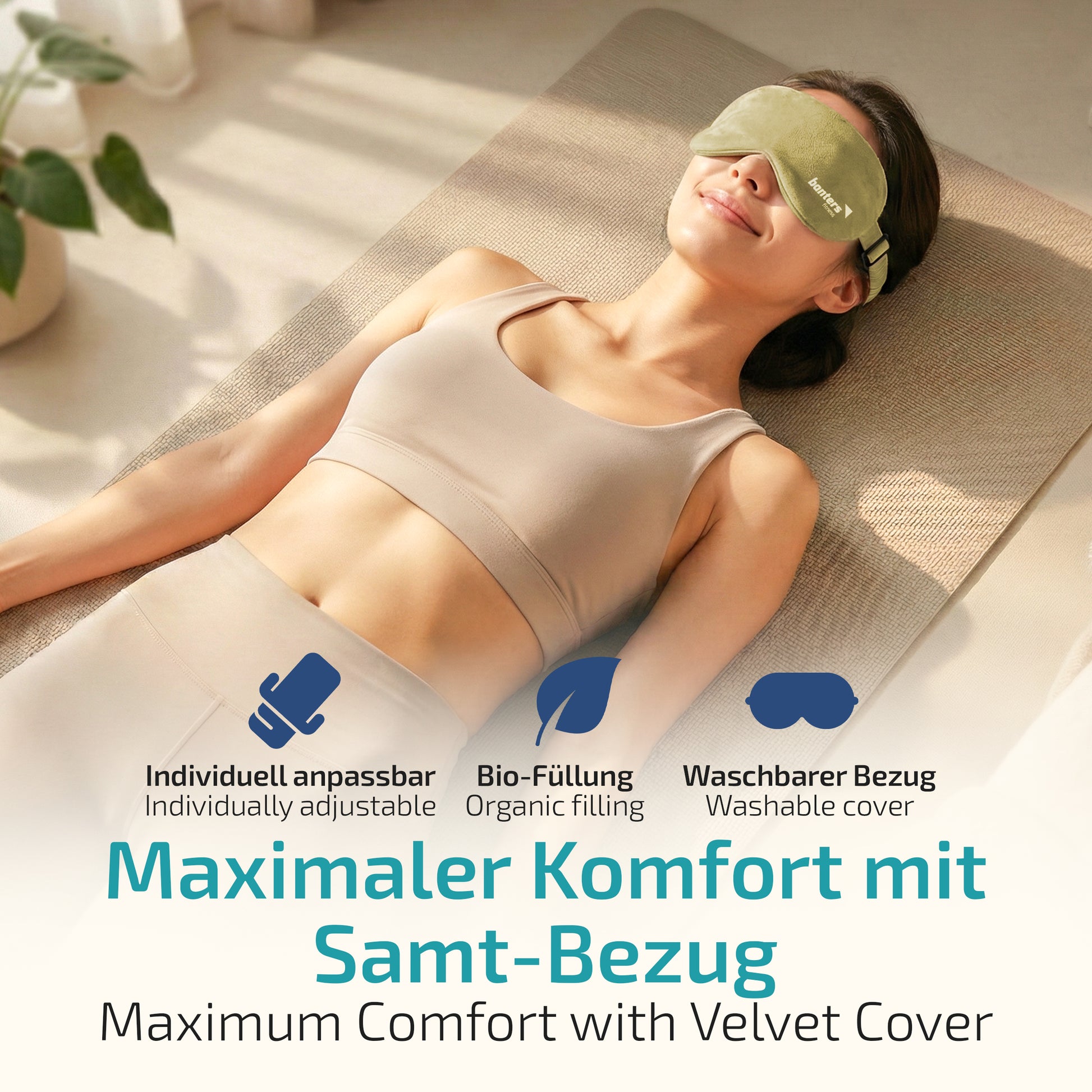 Augenkissen für Entspannung – beruhigendes Kissen für Augen & Gesicht