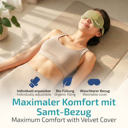 Augenkissen für Entspannung – beruhigendes Kissen für Augen & Gesicht
