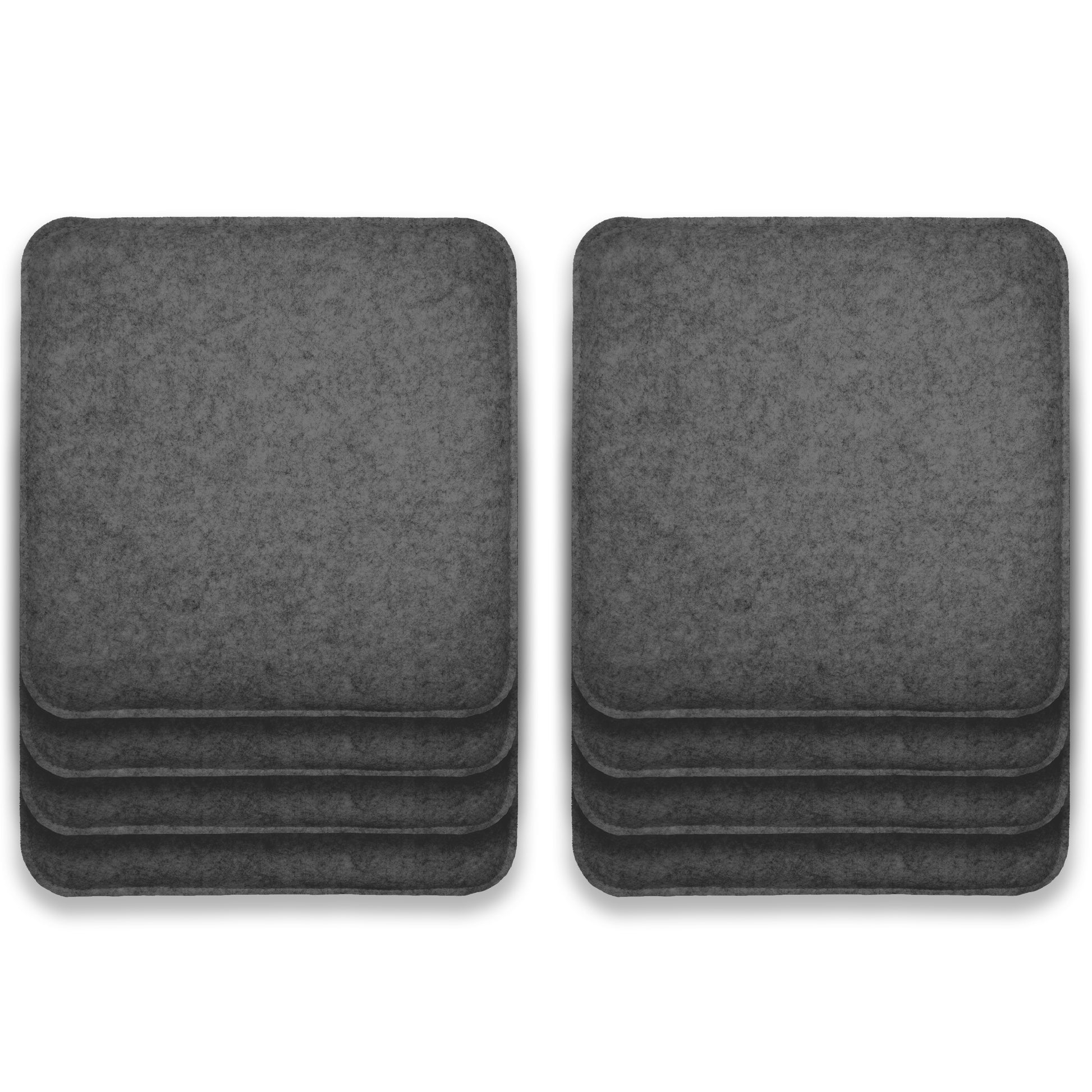 Filz Sitzkissen eckig (8er-Set) – weiche Sitzauflagen 35 × 35 cm