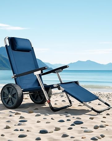 Camp Air 2-in-1 Transportwagen & Strandliege – faltbarer Bollerwagen mit Liegefunktion
