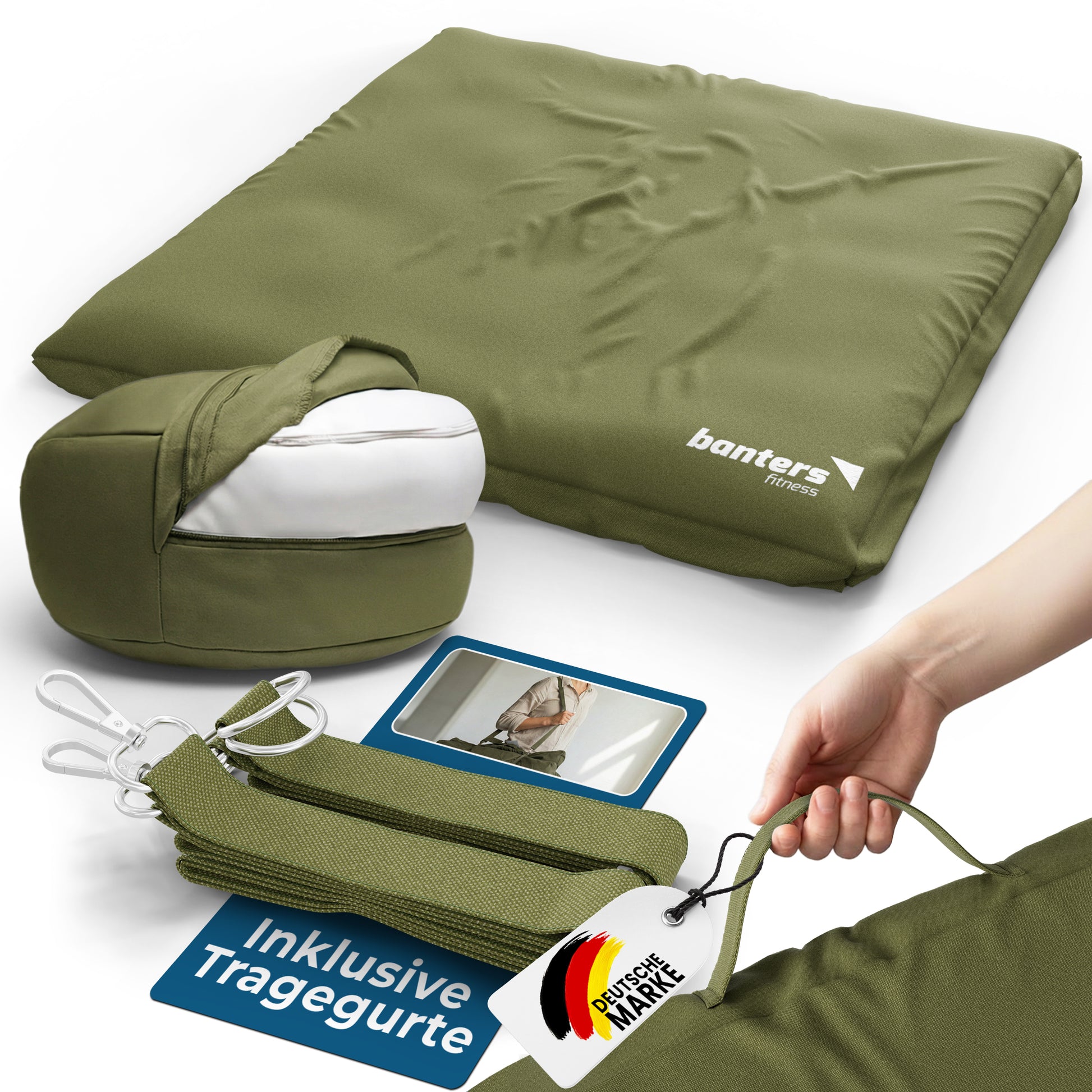 Yoga- & Meditationskissen-Set – komplettes Sitzset für Yoga & Meditation