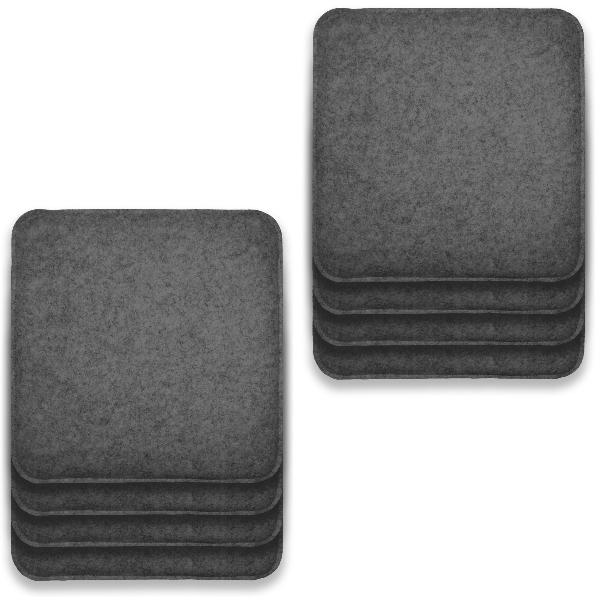 Filz Sitzkissen eckig (8er-Set) – weiche Sitzauflagen 35 × 35 cm