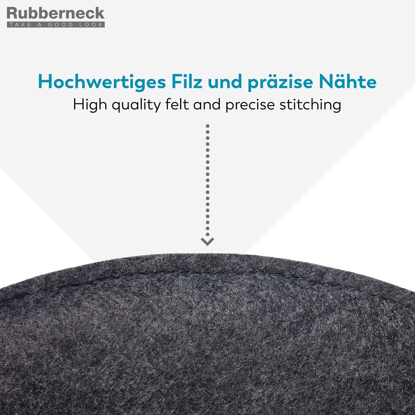 Filz Sitzkissen rund (8er-Set) – weiche Sitzauflagen Ø 35 cm