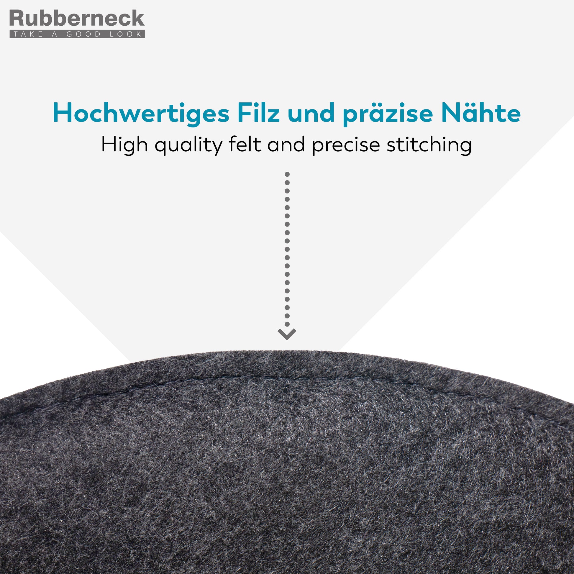 Filz Sitzkissen rund (8er-Set) – weiche Sitzauflagen Ø 35 cm