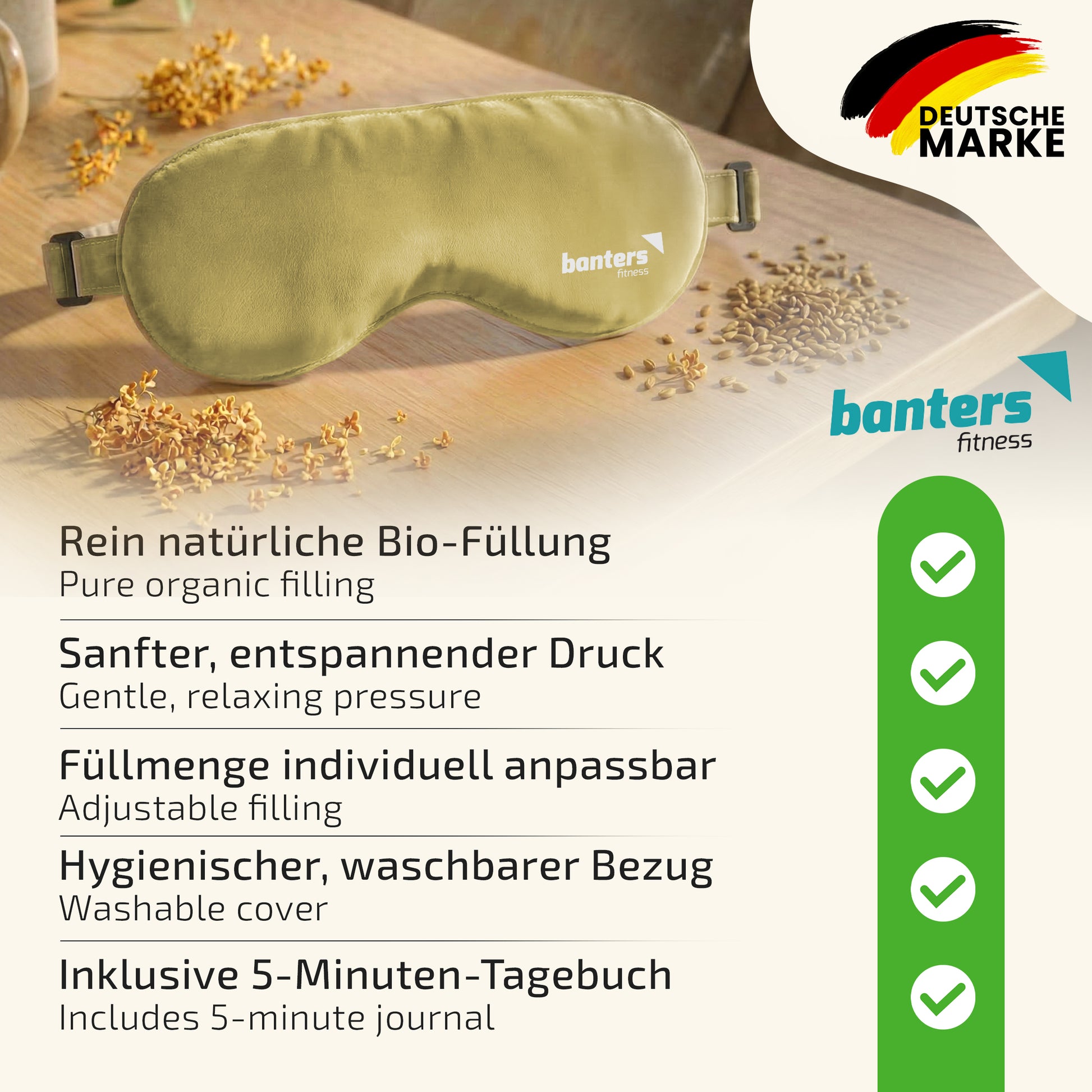Augenkissen für Entspannung – beruhigendes Kissen für Augen & Gesicht