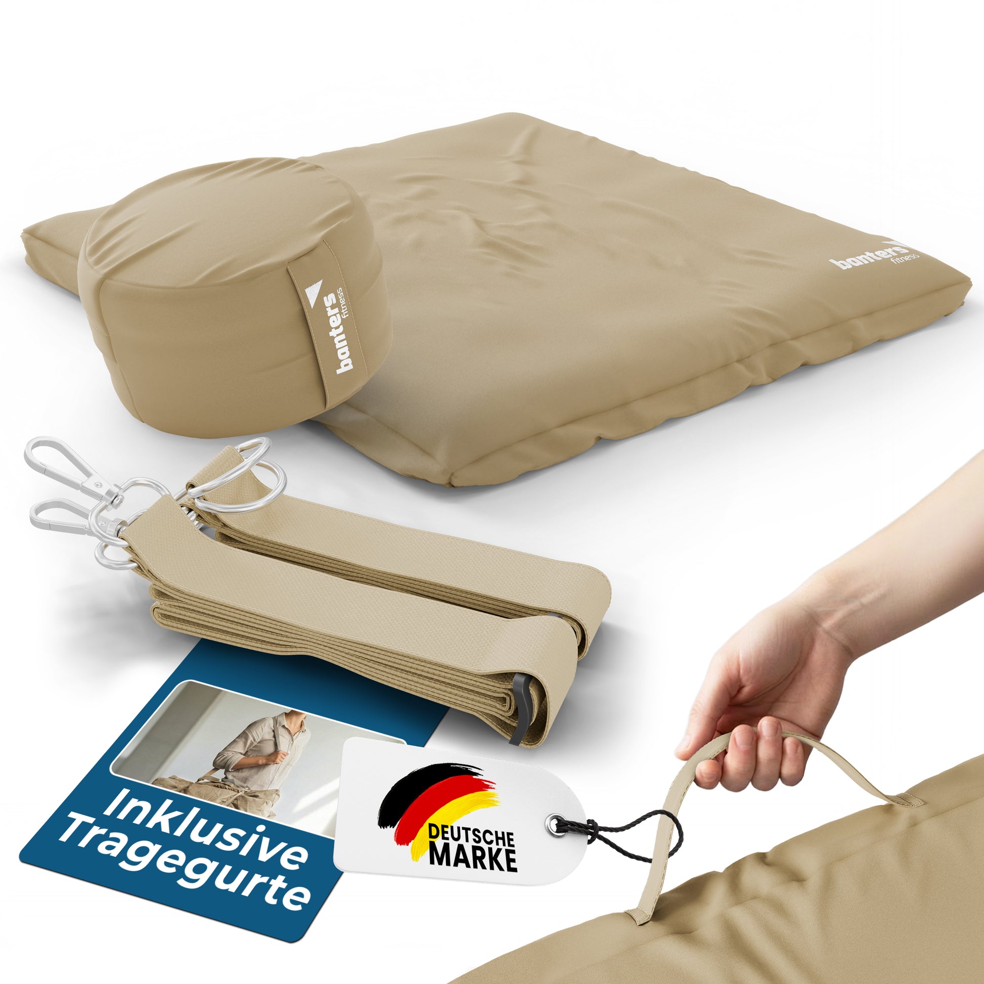 Yoga- & Meditationskissen-Set – komplettes Sitzset für Yoga & Meditation