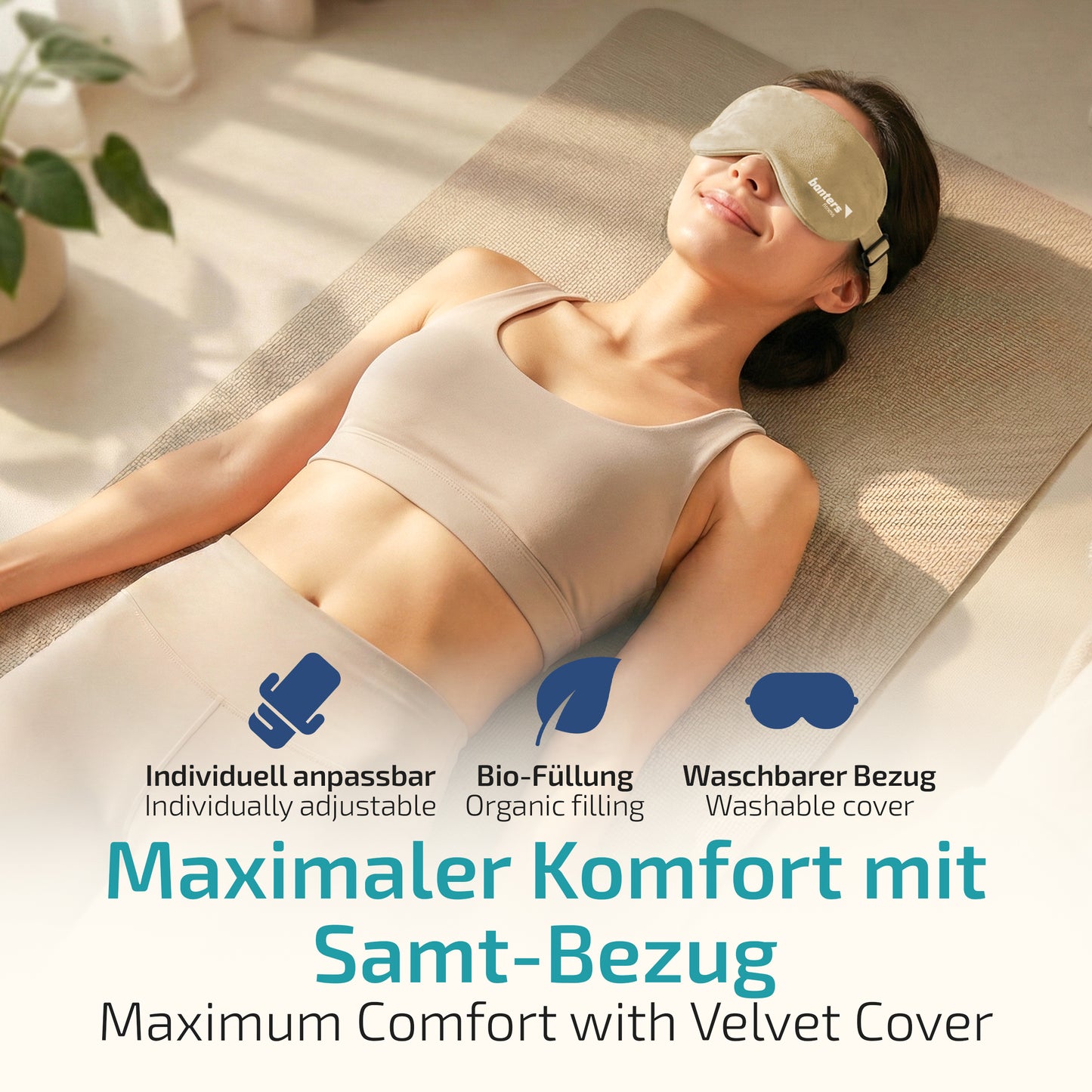 Augenkissen für Entspannung – beruhigendes Kissen für Augen & Gesicht