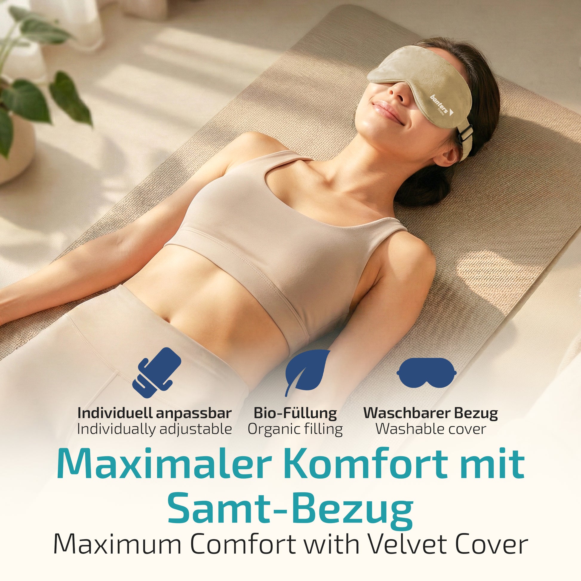 Augenkissen für Entspannung – beruhigendes Kissen für Augen & Gesicht