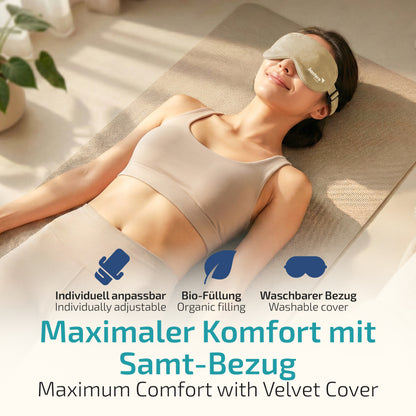 Augenkissen für Entspannung – beruhigendes Kissen für Augen & Gesicht