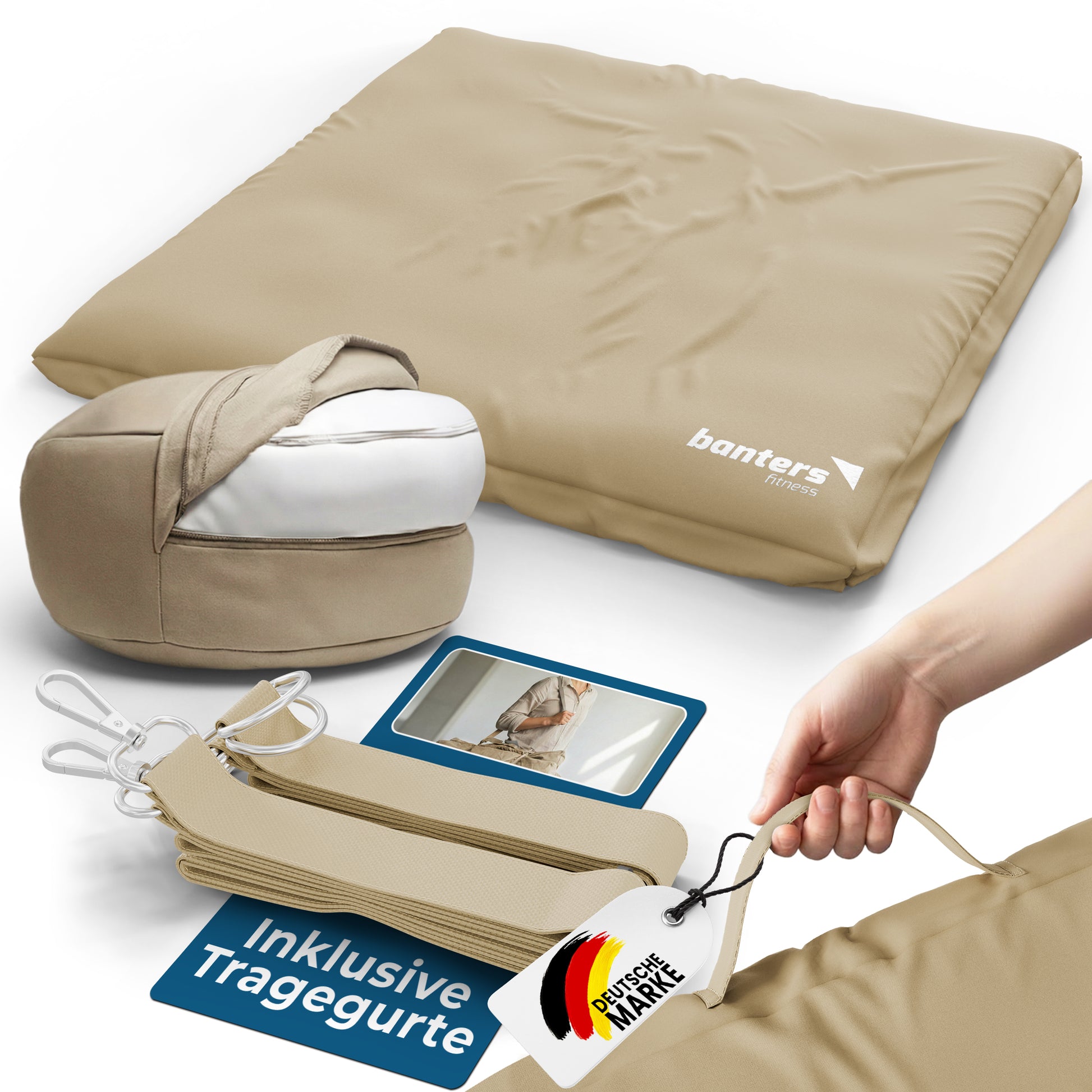 Yoga- & Meditationskissen-Set – komplettes Sitzset für Yoga & Meditation