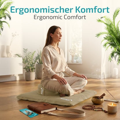 Yoga- & Meditationskissen-Set – komplettes Sitzset für Yoga & Meditation