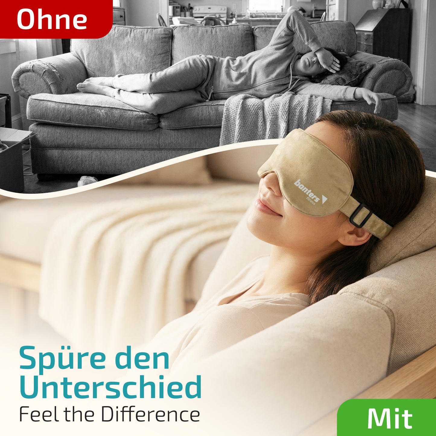 Augenkissen für Entspannung – beruhigendes Kissen für Augen & Gesicht