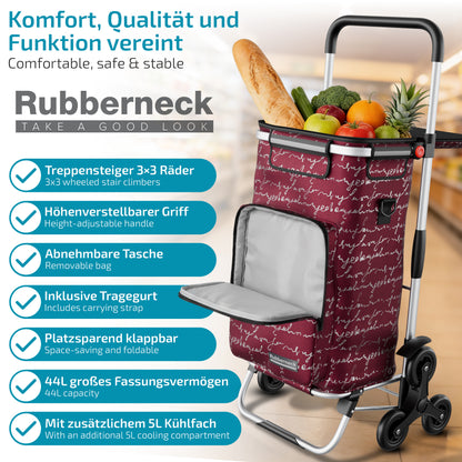 Einkaufstrolley faltbar mit Alu-Gestell – klappbarer Einkaufswagen für Markt & Alltag
