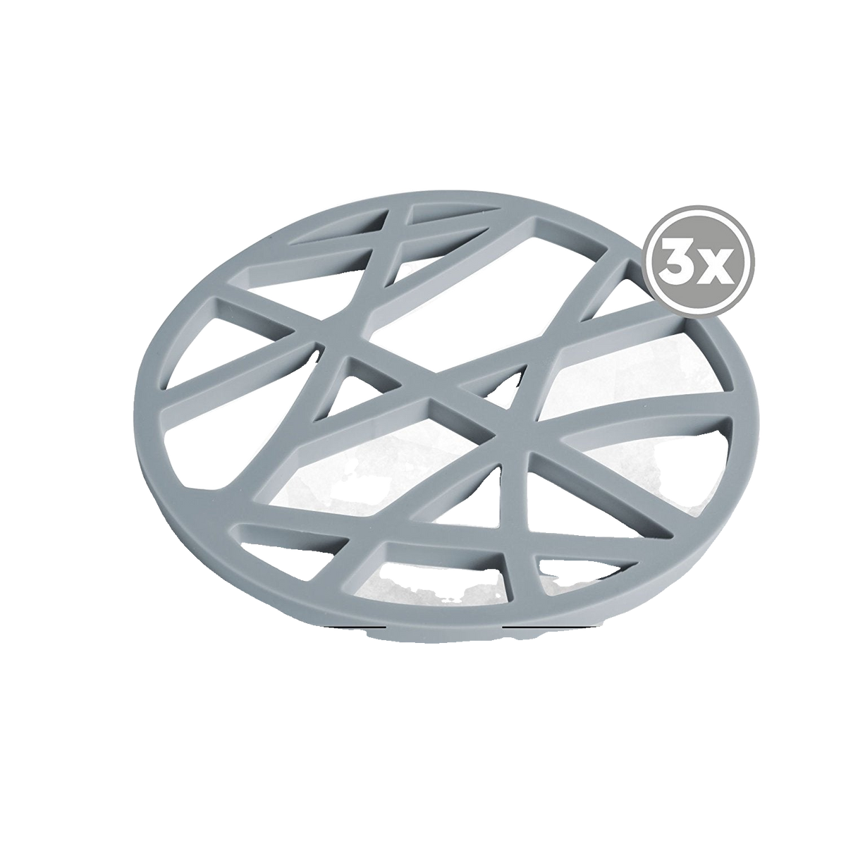Silikon Topfuntersetzer rund gelocht (3er-Set) – Ø 16 cm – freigestellt