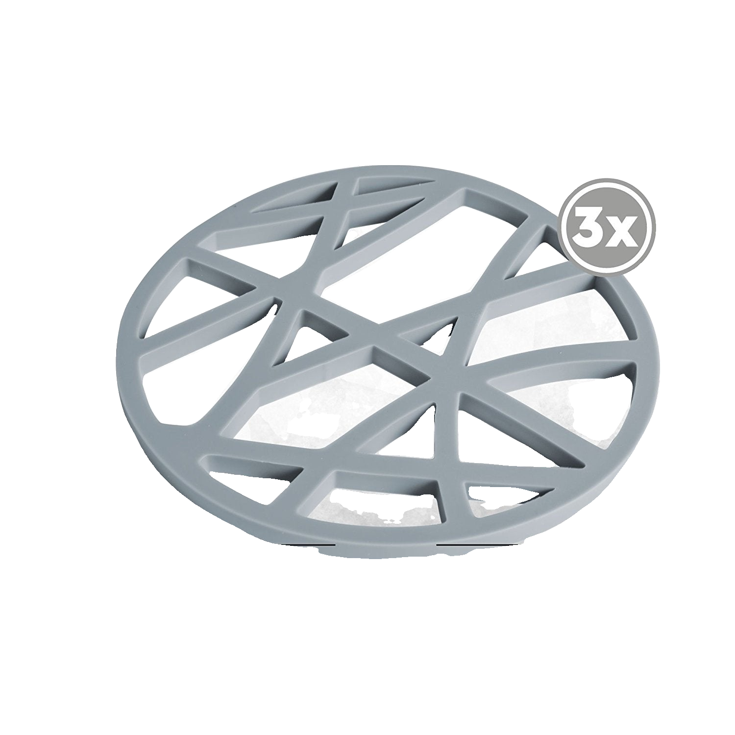 Silikon Topfuntersetzer rund gelocht (3er-Set) – Ø 16 cm – freigestellt